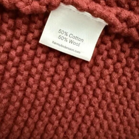 Love ❤️ Hanna -Hanna Anderson Chunky Knit Wool Blend Open Front Cardigan - Picture 4 of 7